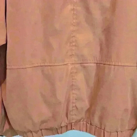 Vtg Aberdeen Collection Mens Sz M Long Sleeve Orange Windbreaker Y2K Normcore - Picture 11 of 14